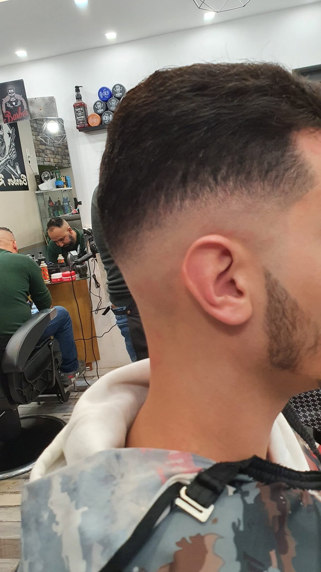 Dégradé bas net réalisé au salon